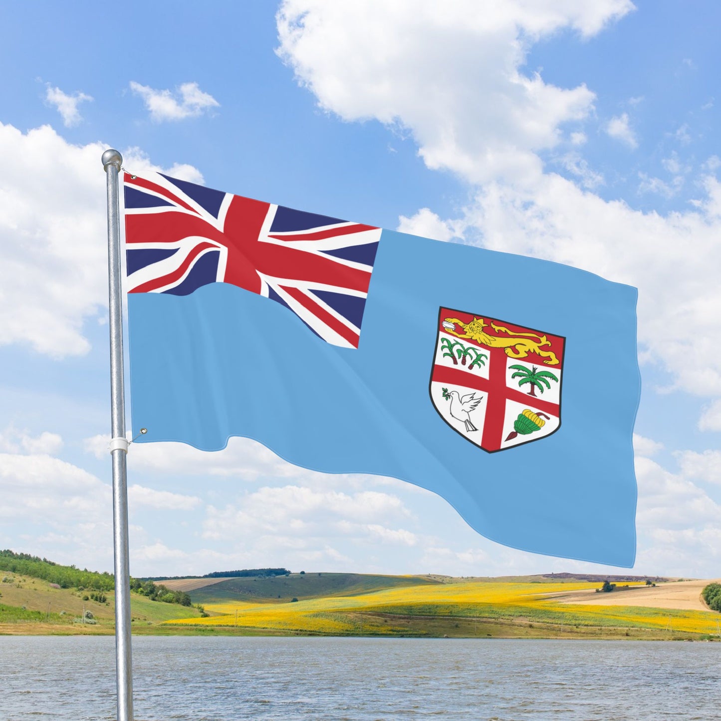 Fiji Flag with Grommets