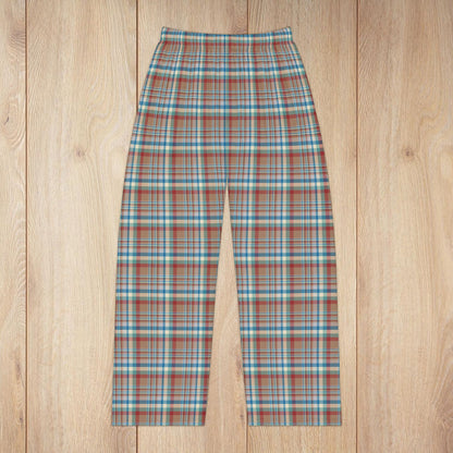 Brown, Red & Blue Aurora OH Plaid Pajama Pants