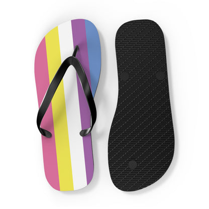 Bigender Pride Flip Flops