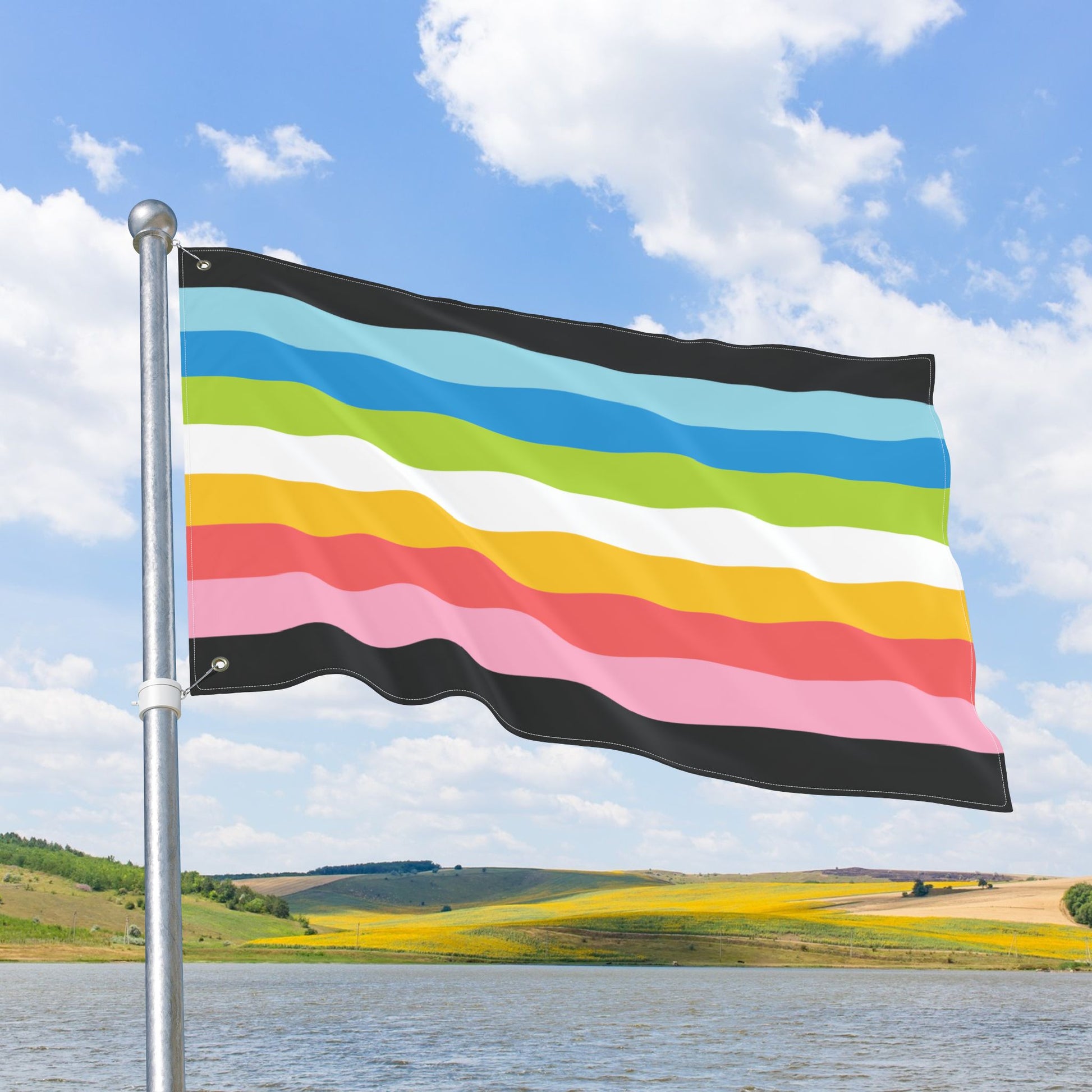 Queer Pride Flag with Grommets