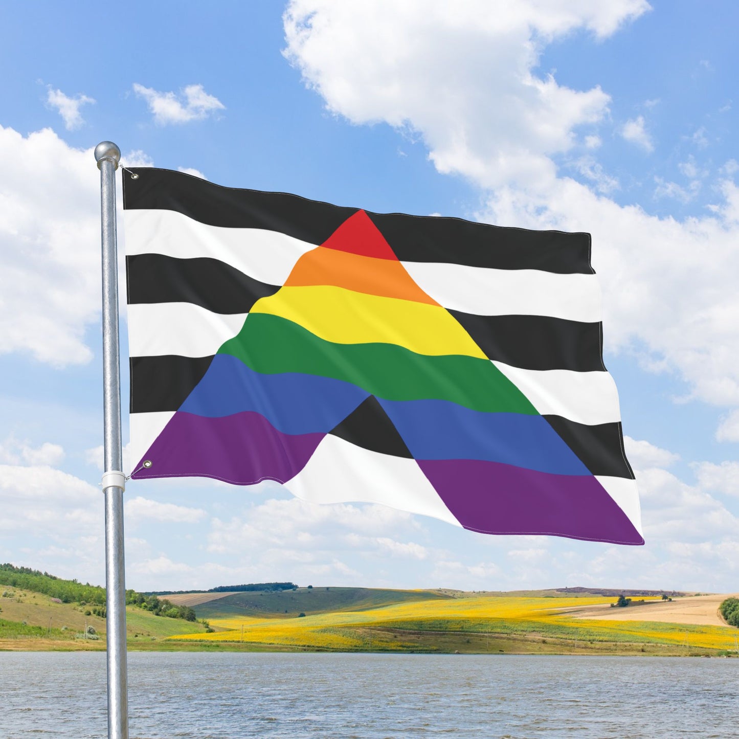 Ally Pride Flag with Grommets