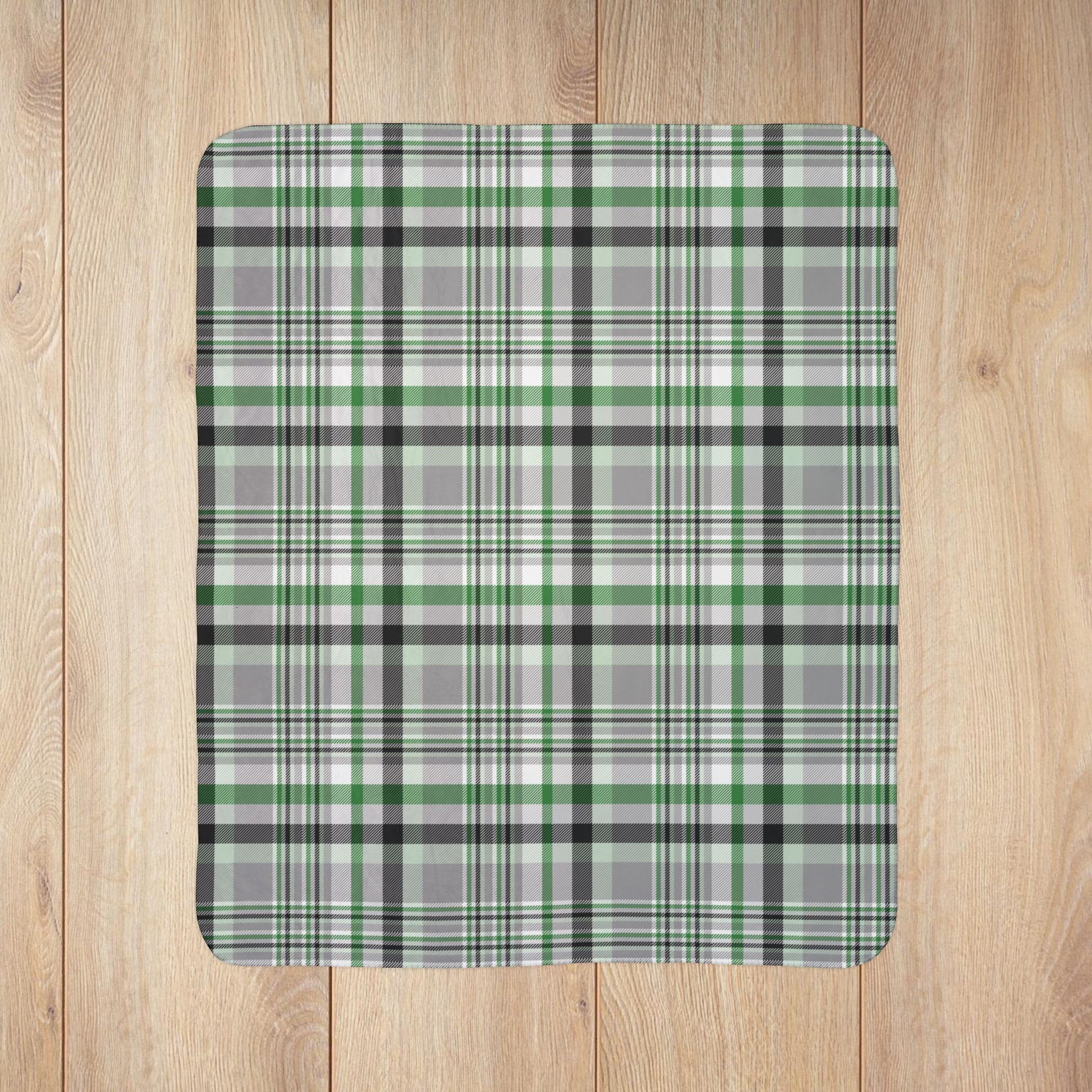 Demiromantic Pride Plaid Fleece Sherpa Blanket