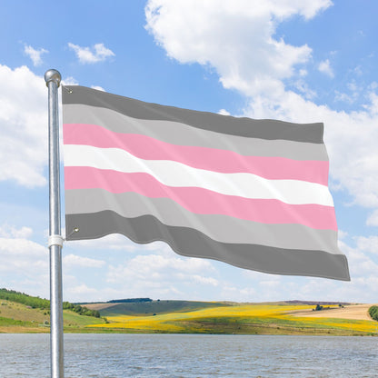 Demigirl Double-Sided Pride Flag with Grommets