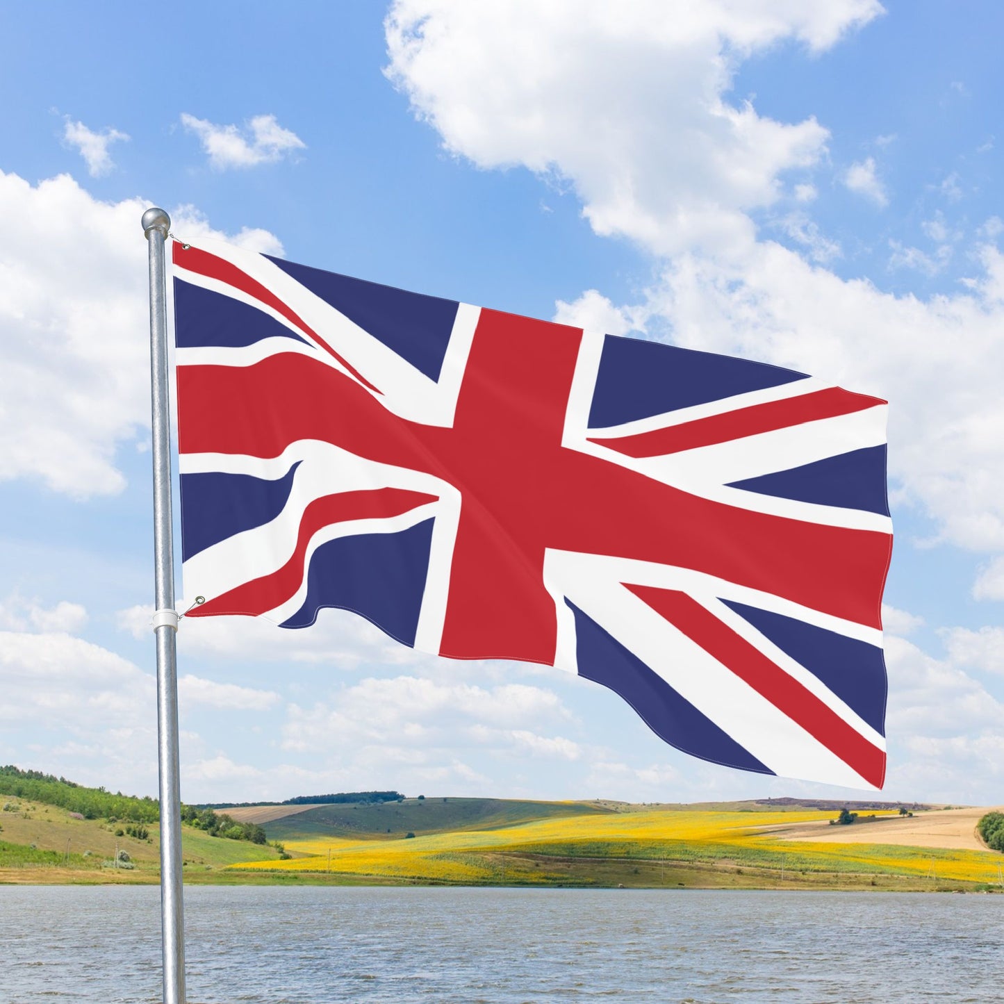United Kingdom Flag with Grommets