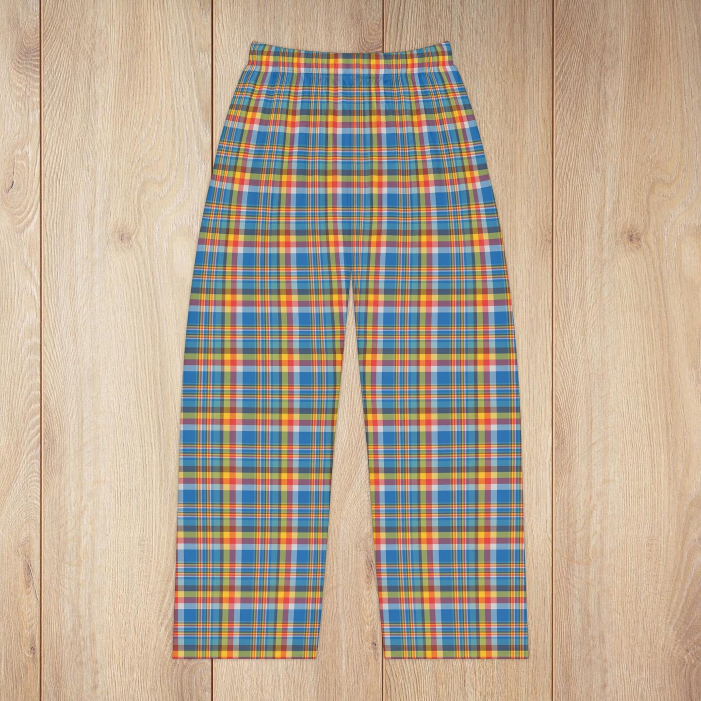 Women’s Brown, Red & Blue Ohio Plaid Women’s Pajama Pants