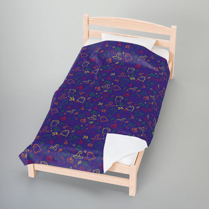 Rainbow Pride Halloween Velveteen Plush Blanket