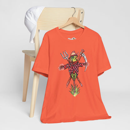 Scarecrow Lovebird, Hand-Drawn & Hand-Colored Tee