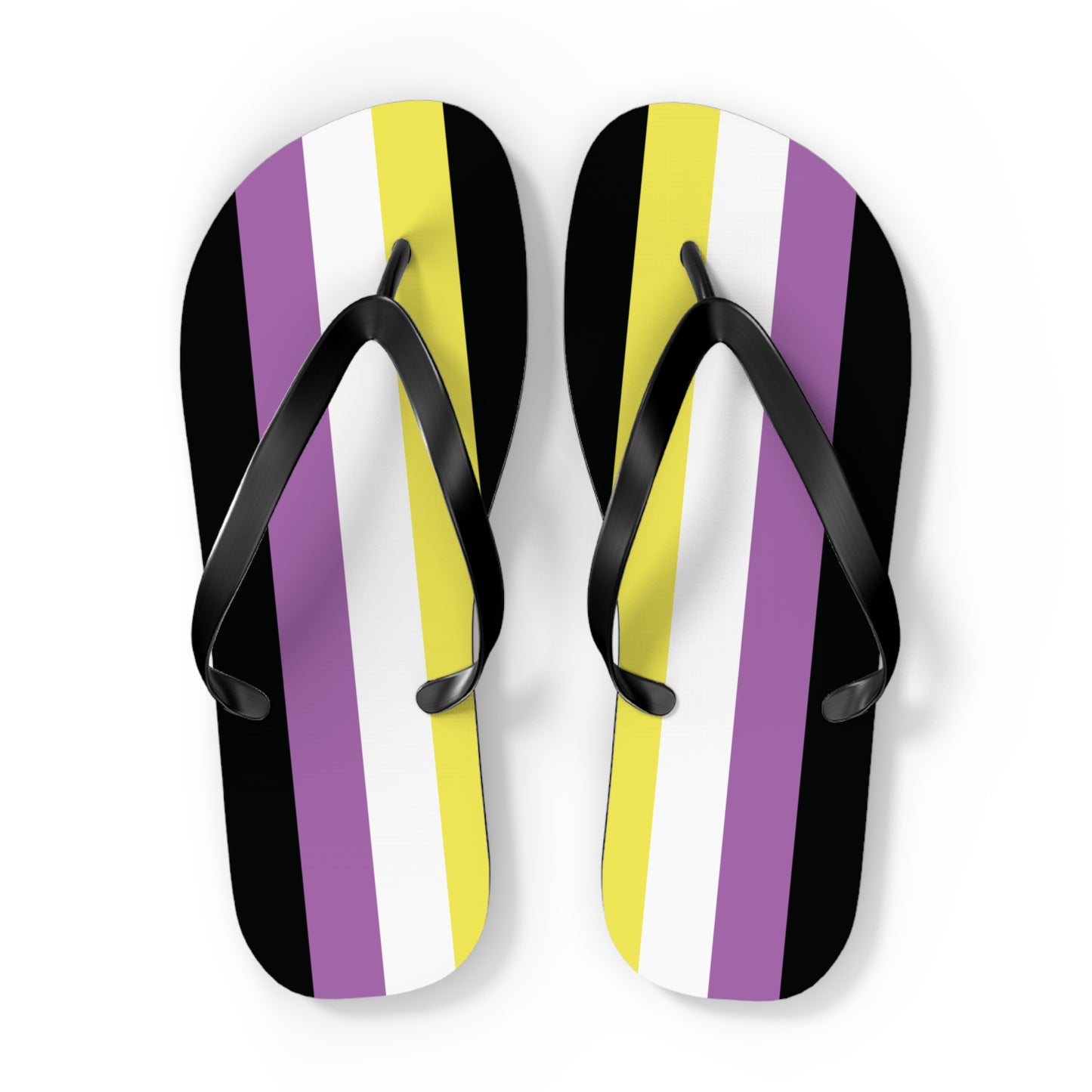 Anonbinary Pride Flip Flops