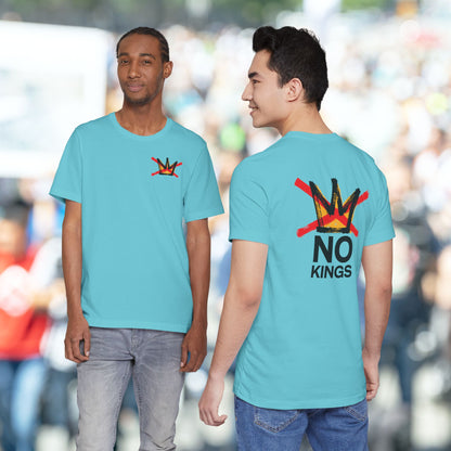 Turquoise No Kings Tee (BACK graphic)