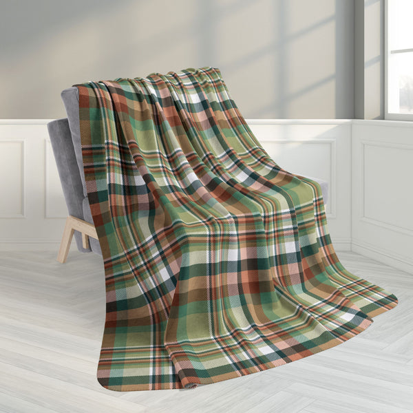 60" × 80" Nebulasexual Pride Plaid Fleece Sherpa Blanket