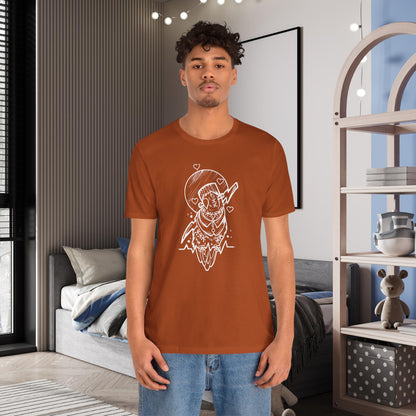 Frankenstein Lovebird, Line Art Tee