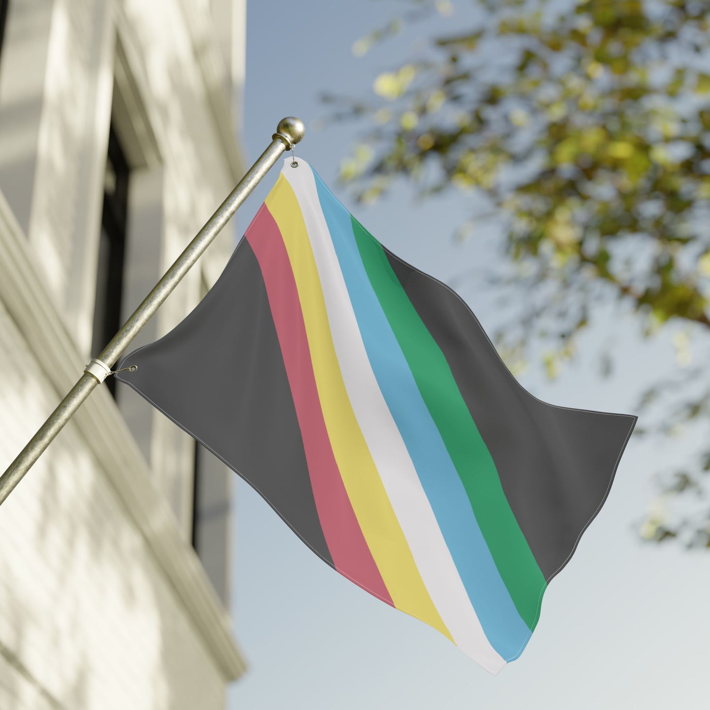 24'' × 36'' Disability Pride Flag with Grommets
