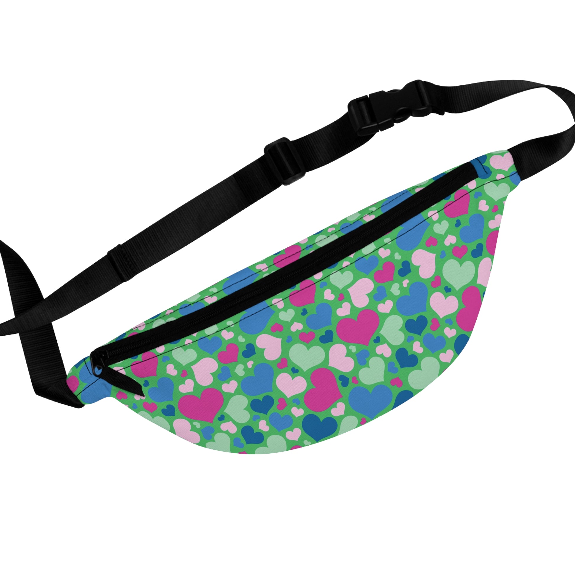 Polysexual Pride Hearts Fanny Pack