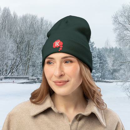 One size Dark Green Red’s Randumb Ruminations Logo Embroidered Knit Hat