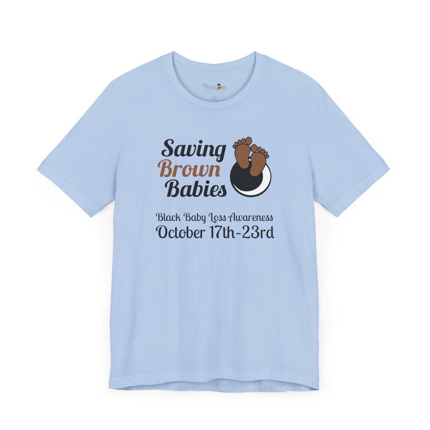 Quietly United in Loss Together Non-Profit / Saving Brown Babies Charity Tee, Pregnancy & Infant Loss Awareness