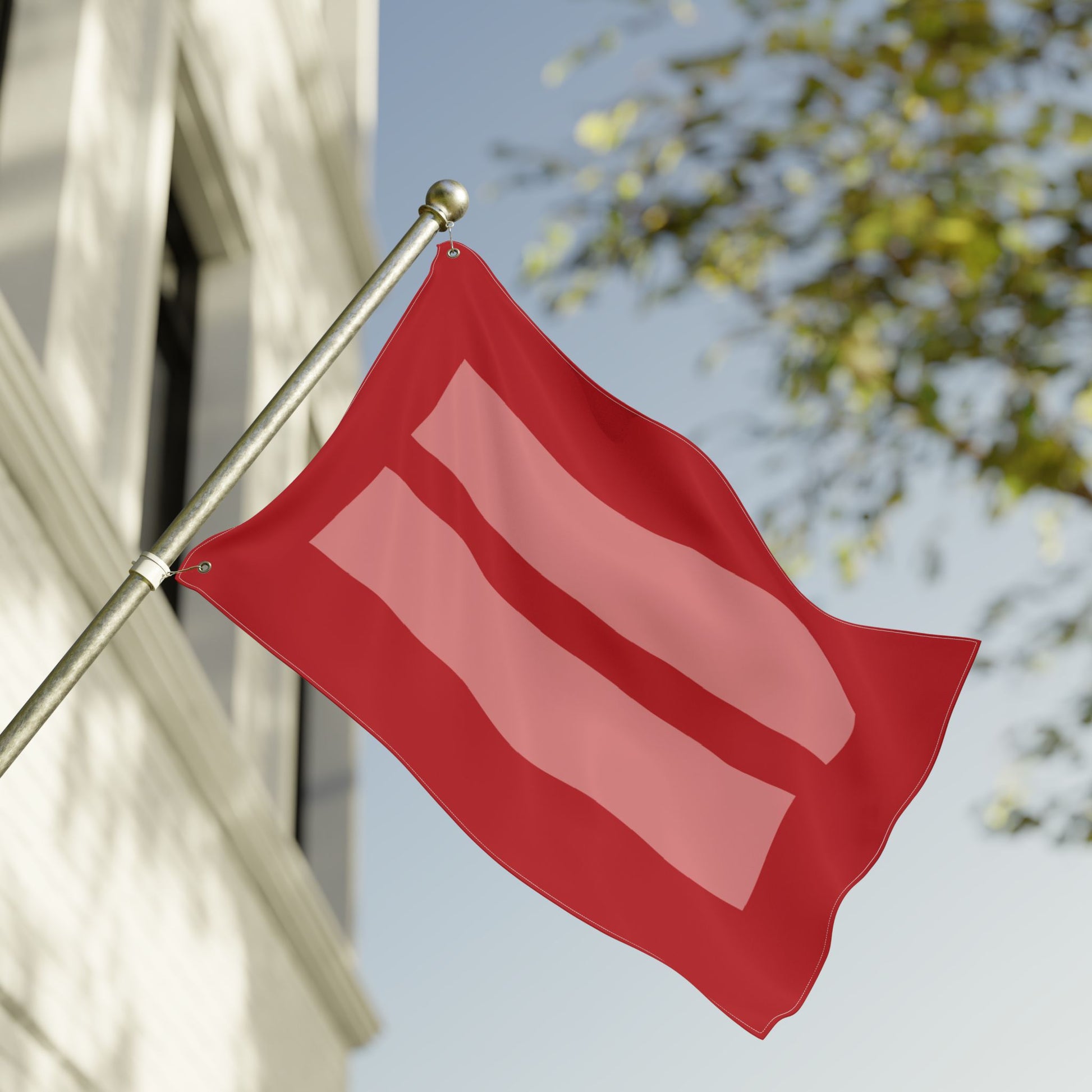 24'' × 36'' Human Rights & Equality Red Flag with Grommets
