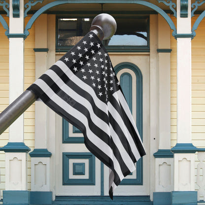Black & White U.S.A. Flag