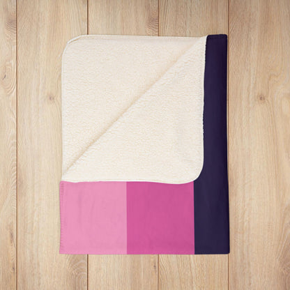 Fleece Sherpa Omnisexual Pride Flag Blanket
