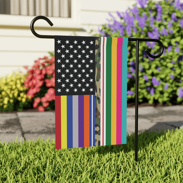 12'' × 18'' USA All Thin Lines American Garden Flag Banner