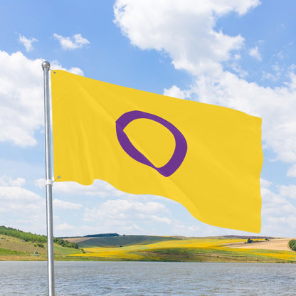 Intersex Pride Flag with Grommets
