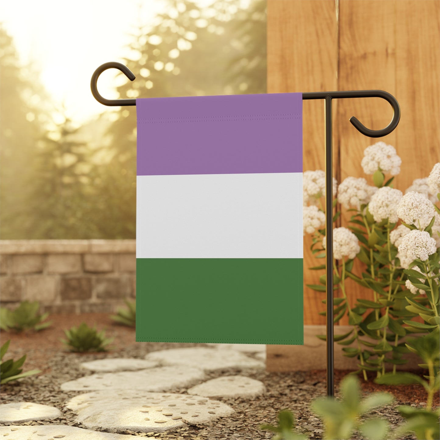 Genderqueer Pride Garden Flag Banner