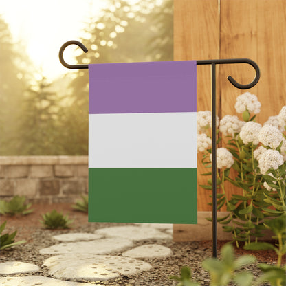Genderqueer Pride Garden Flag Banner