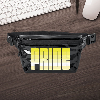 One size Black Smoke Black Saturnic Pride Clear Fanny Pack