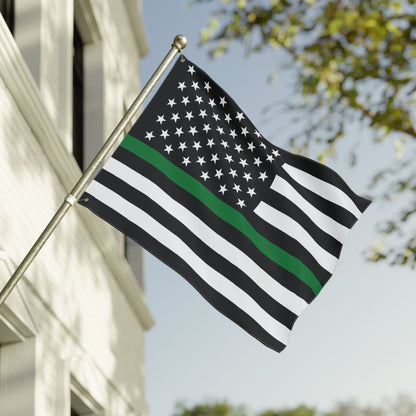 30'' × 40'' USA Thin Green Line American Flag with Grommets