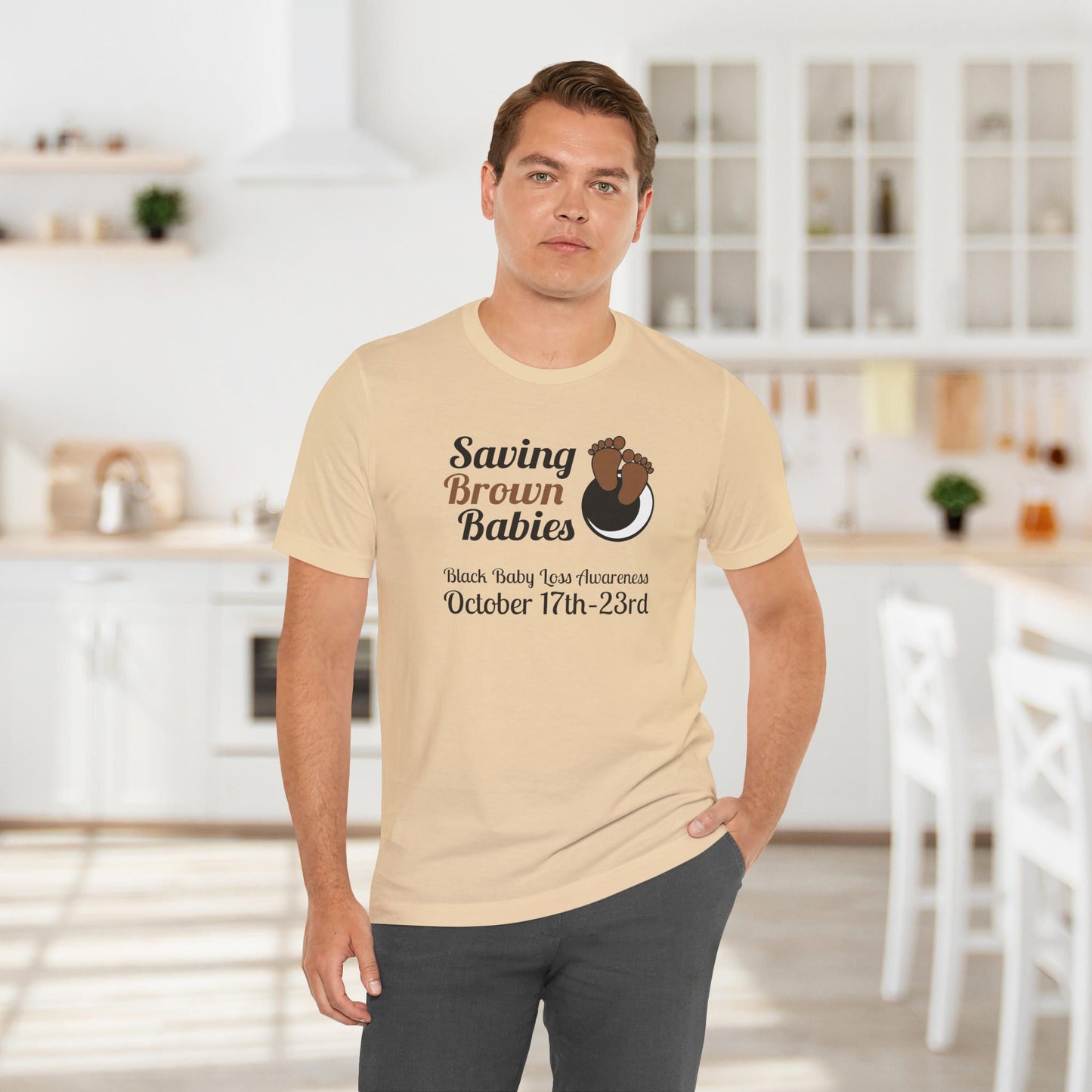 Quietly United in Loss Together Non-Profit / Saving Brown Babies Charity Tee, Pregnancy & Infant Loss Awareness