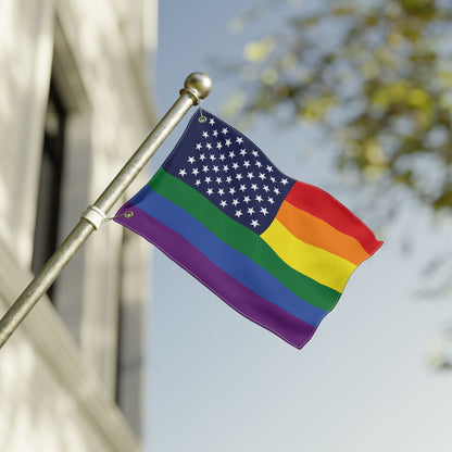 12'' × 18'' United States Rainbow Pride Flag with Grommets