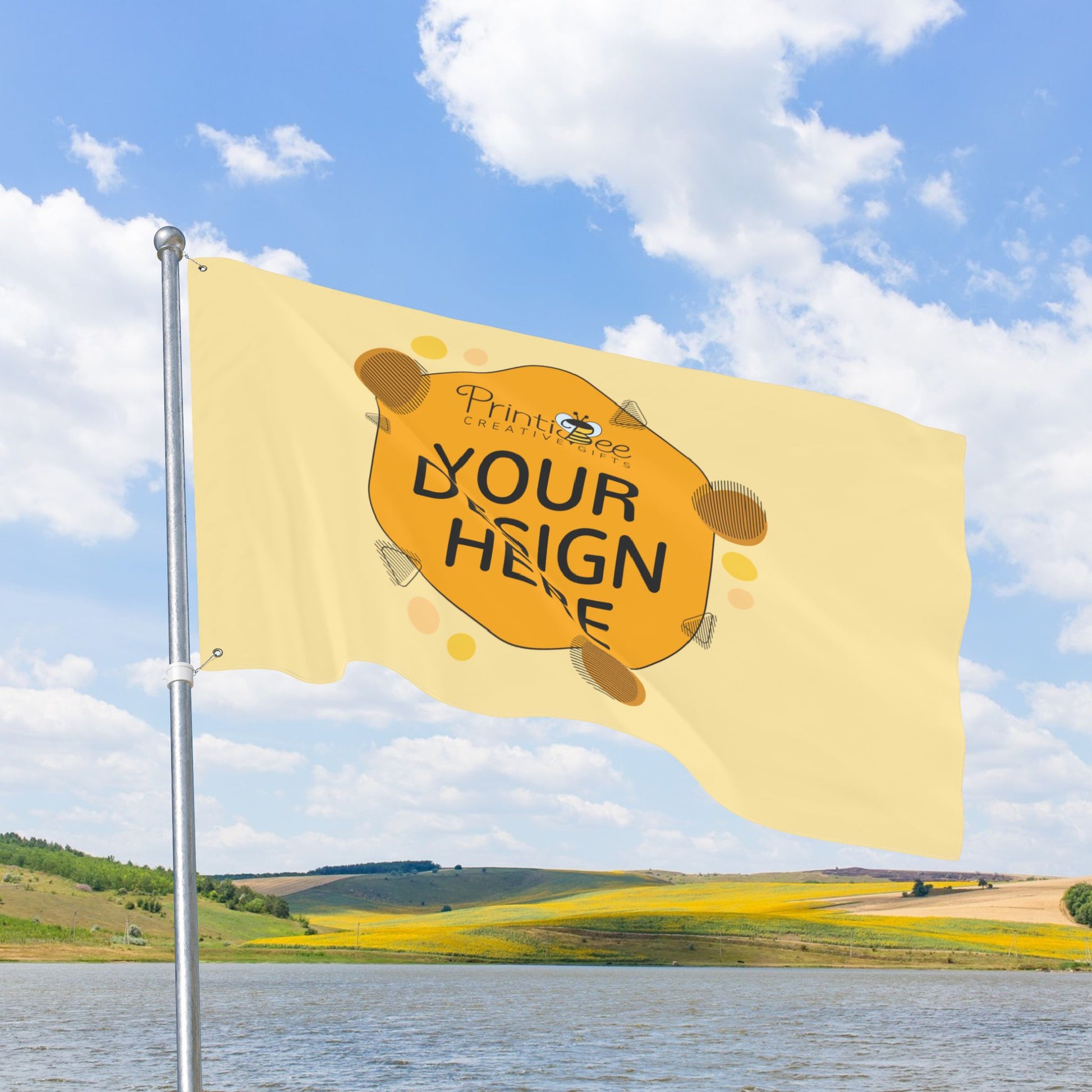 Custom Double-Sided Flag with Grommets