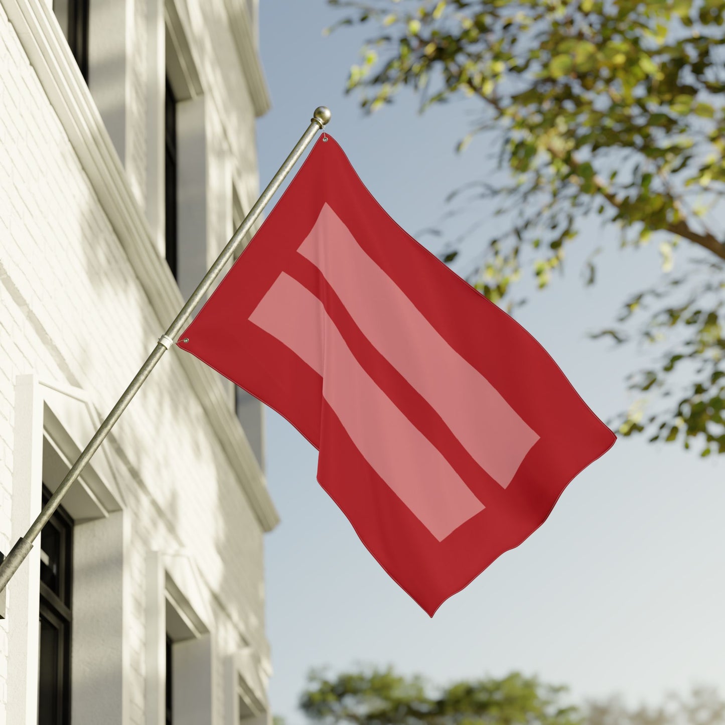 36'' × 60'' Human Rights & Equality Red Flag with Grommets