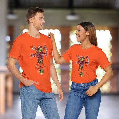 Scarecrow Lovebird, Hand-Drawn & Hand-Colored Tee