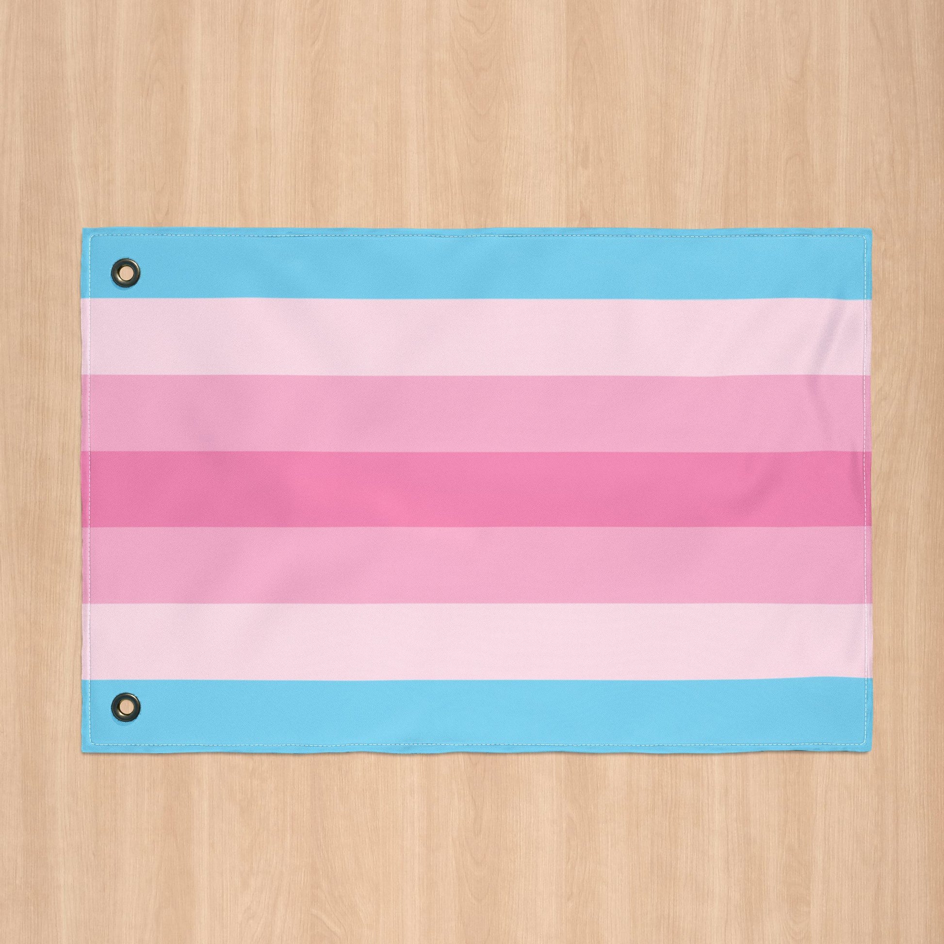 Transfeminine Pride Flag with Grommets