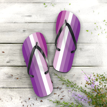 XL Black sole Femme Pride Flip Flops
