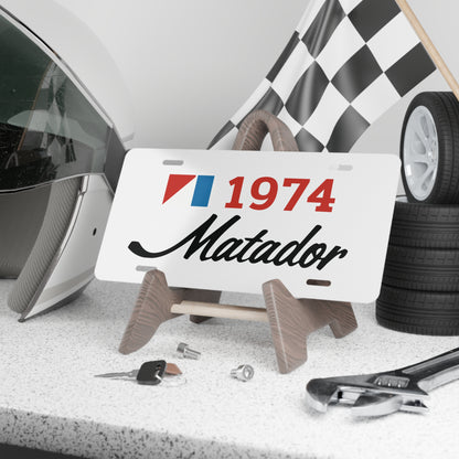 AMC Logo Black Matador Red Year White Custom Vanity Plates