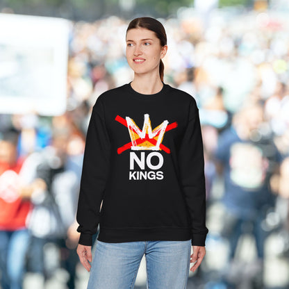 Black No Kings Protest Sweatshirt
