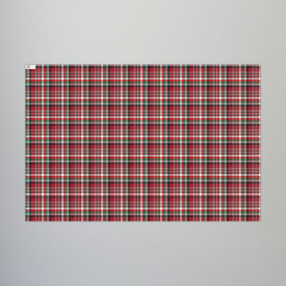 Christmas Red & Black Atlanta GA Plaid Gift Wrapping Paper Roll