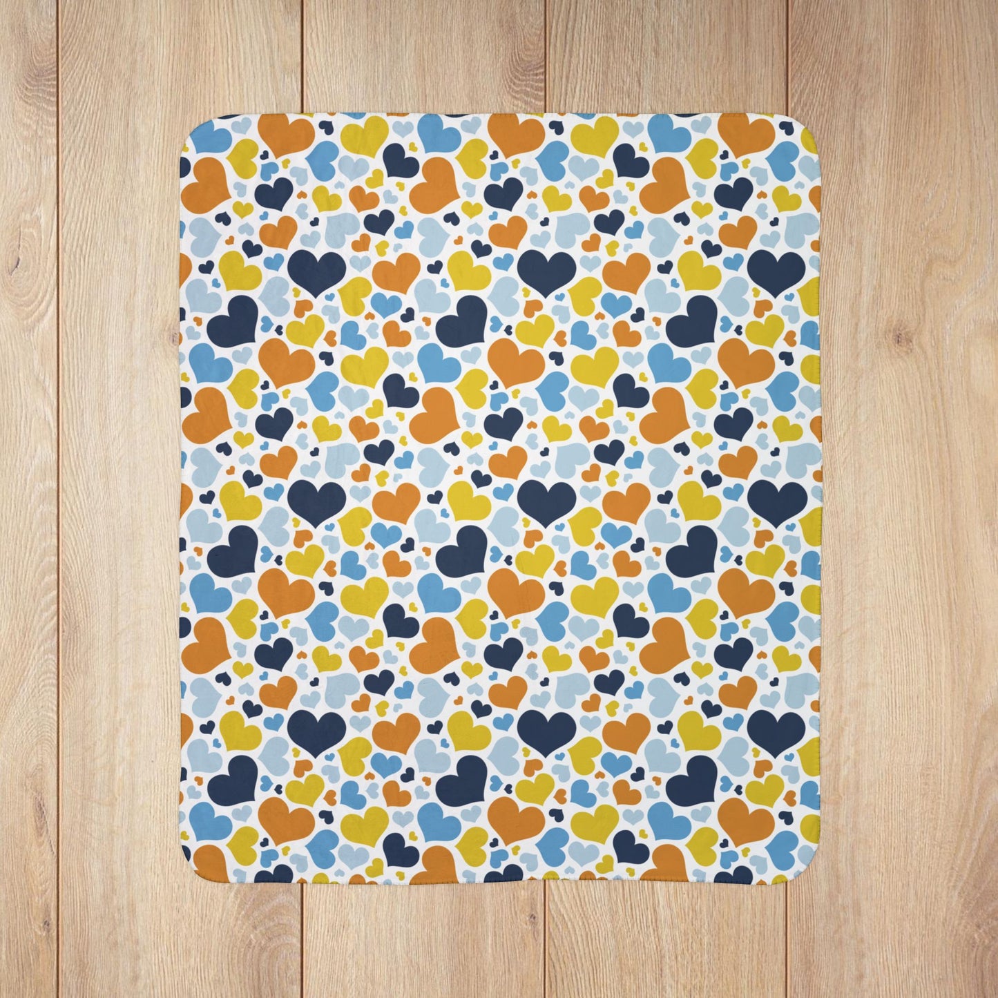 Aromantic Asexual Aroace Pride Valentine’s Day Hearts White Fleece Sherpa Blanket