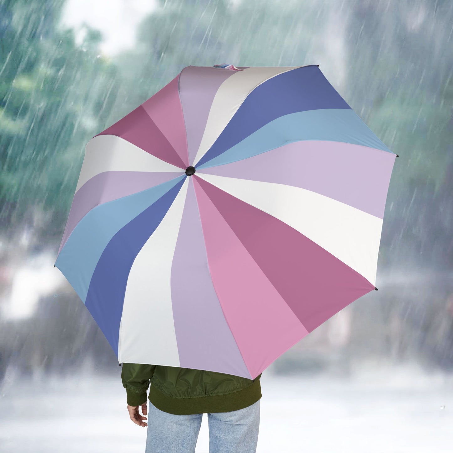 Bigender Purple Pride Umbrella