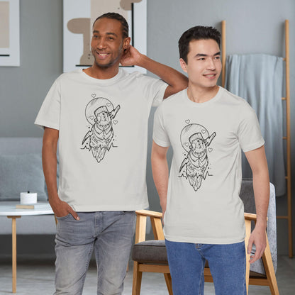 Frankenstein Lovebird, Line Art Tee