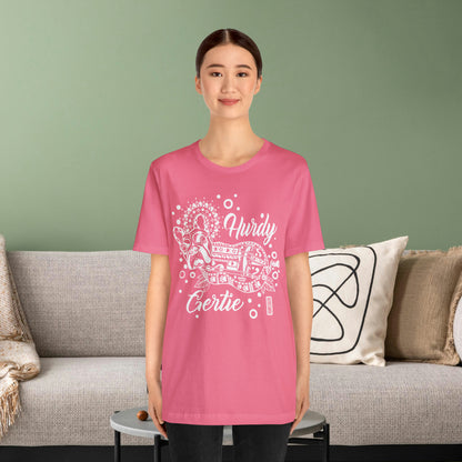 Hurdy Gertie Tee, Chemise Frenchton Dog Line Art