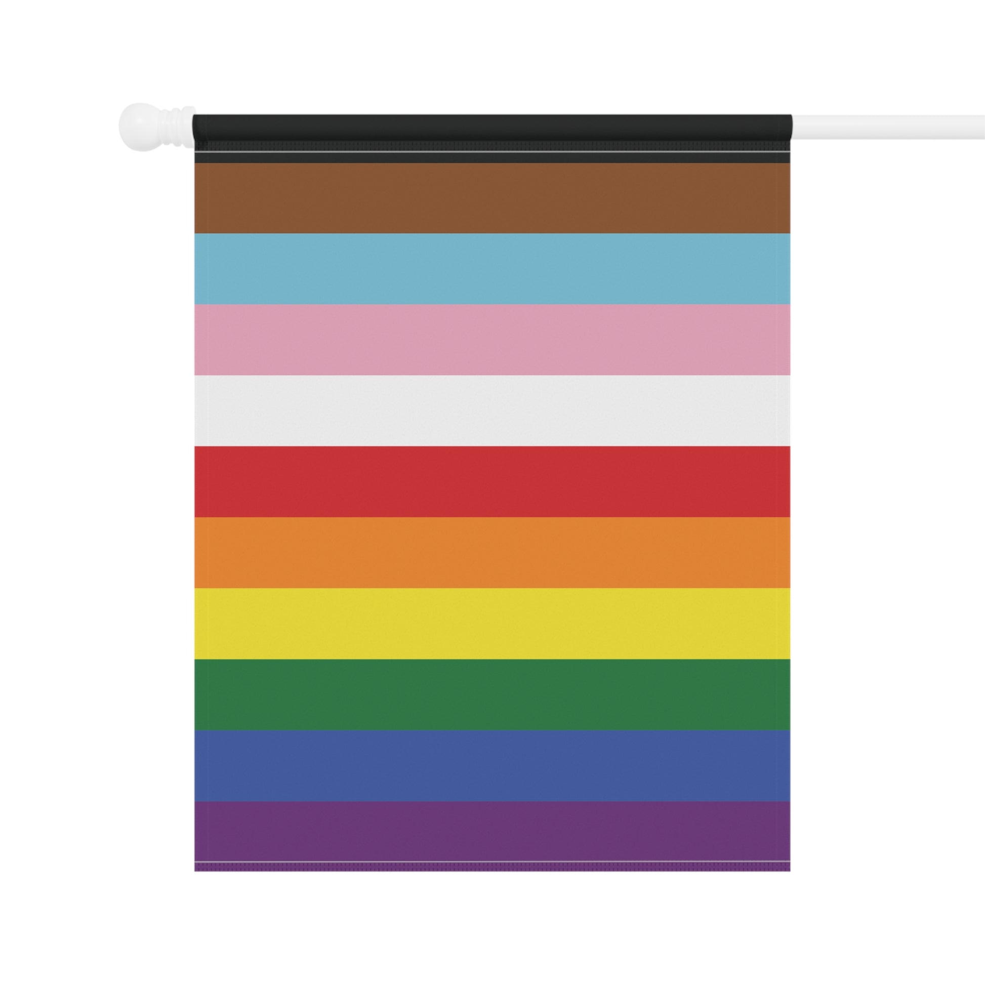 Rainbow 11-Stripe Rainbow for Trans and PoC Pride Garden Flag Banner