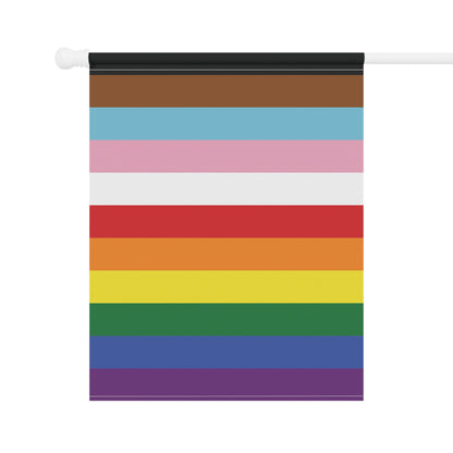 Rainbow 11-Stripe Rainbow for Trans and PoC Pride Garden Flag Banner
