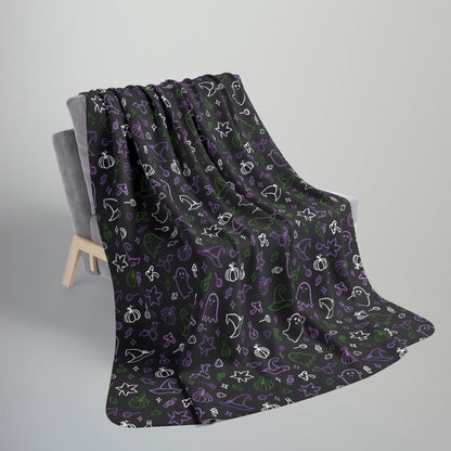 Genderqueer Pride Halloween Fleece Sherpa Blanket