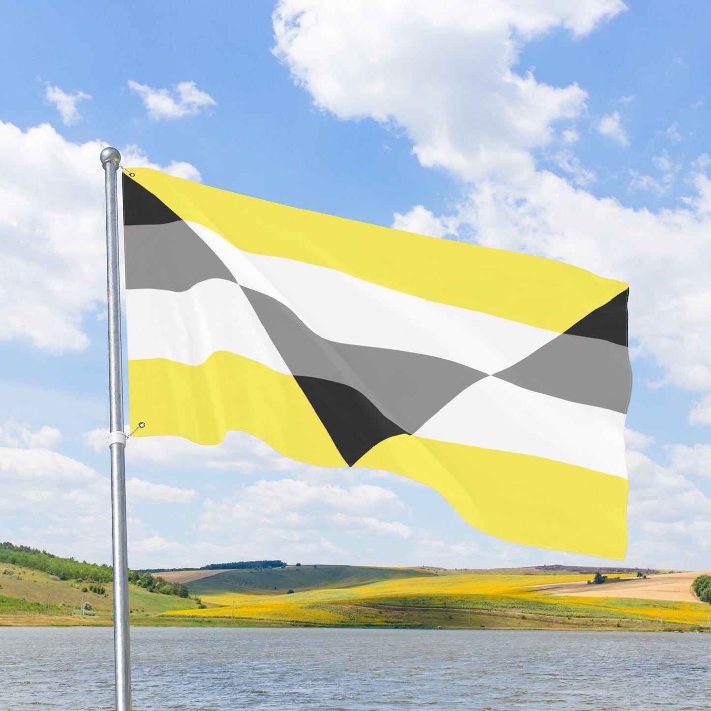 Aegoplatonic Yellow Pride Flag with Grommets
