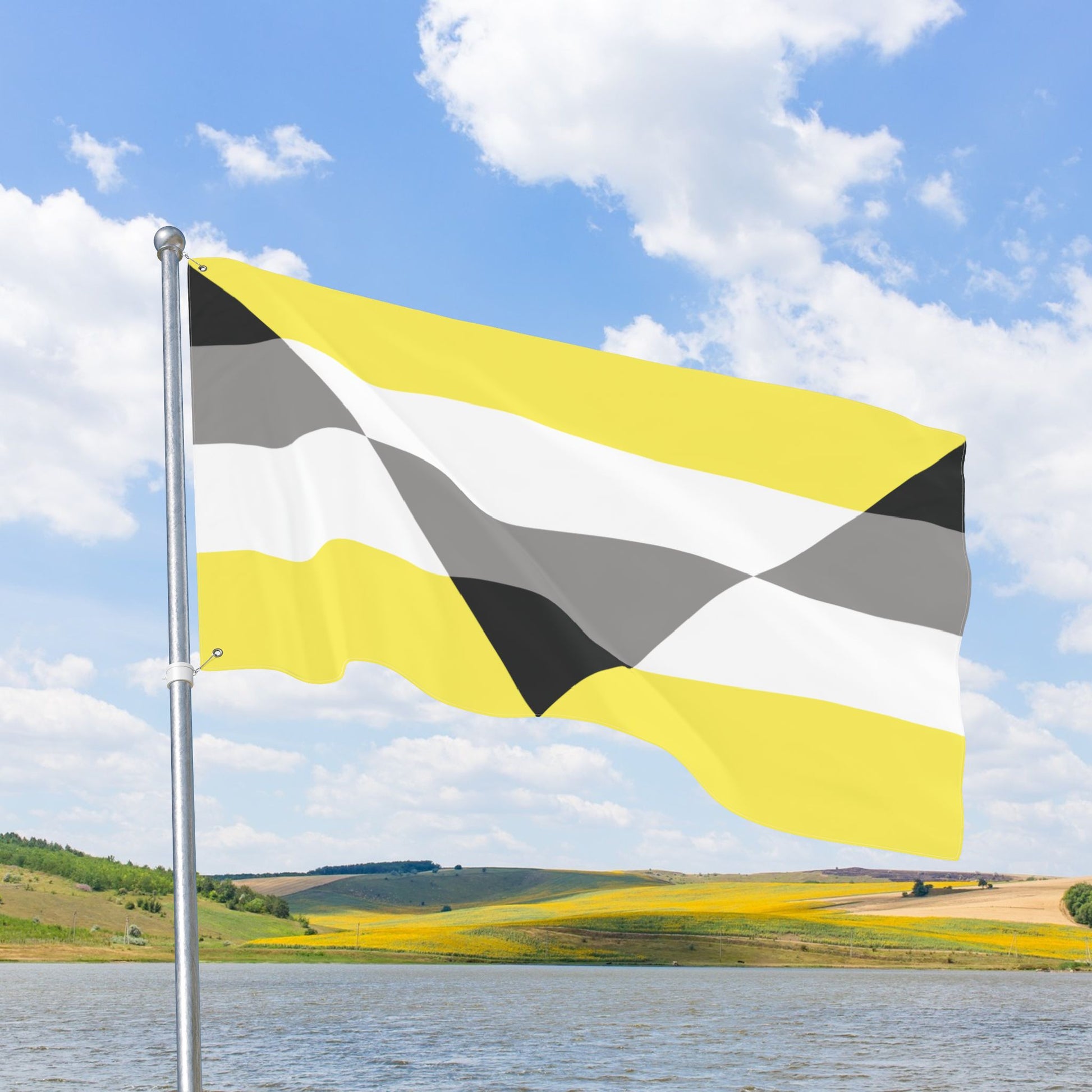 Aegoplatonic Yellow Pride Flag with Grommets