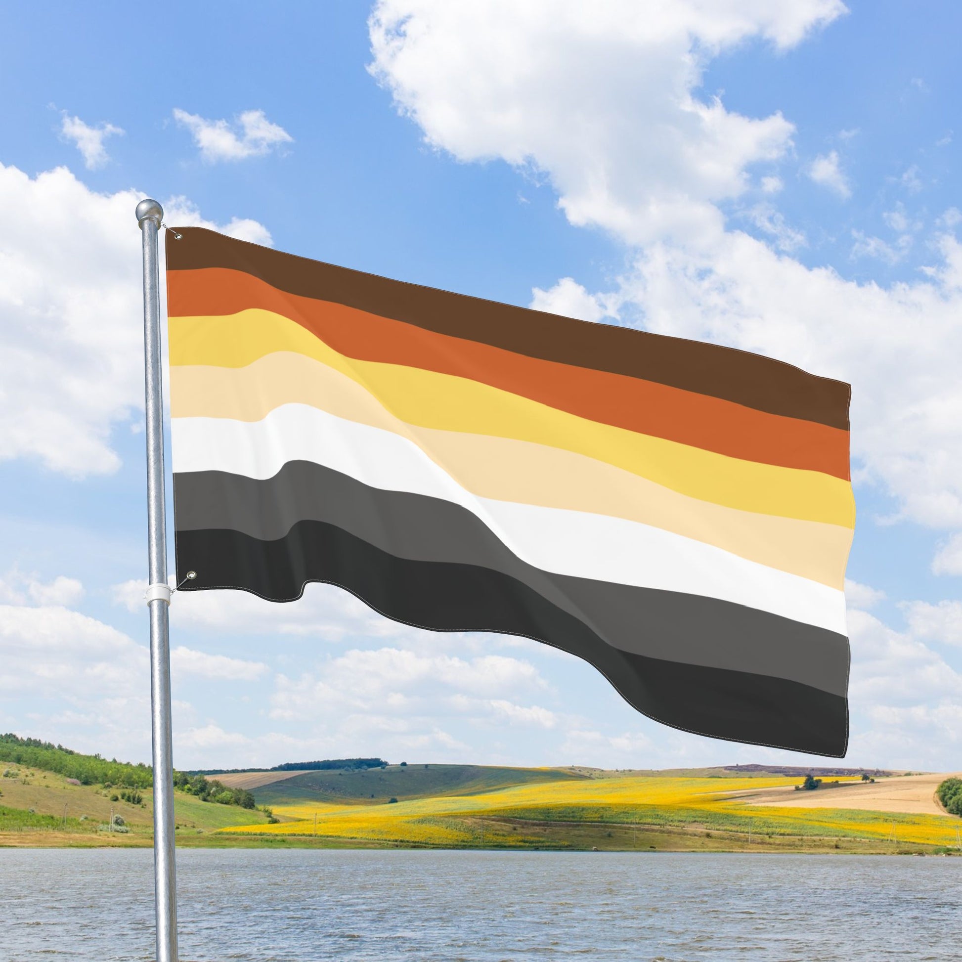 Bear Pride Double-Sided Flag with Grommets