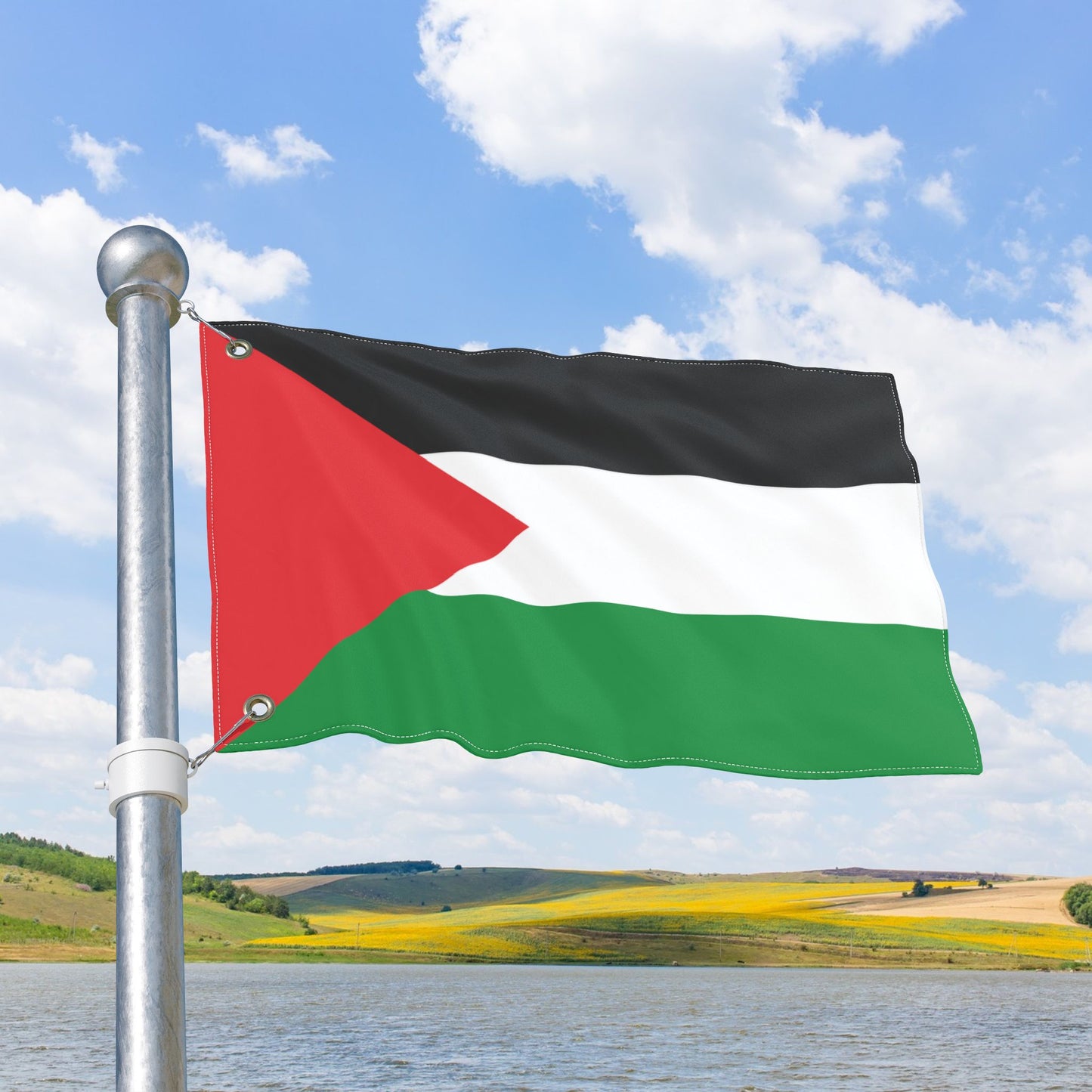 Palestine Flag with Grommets