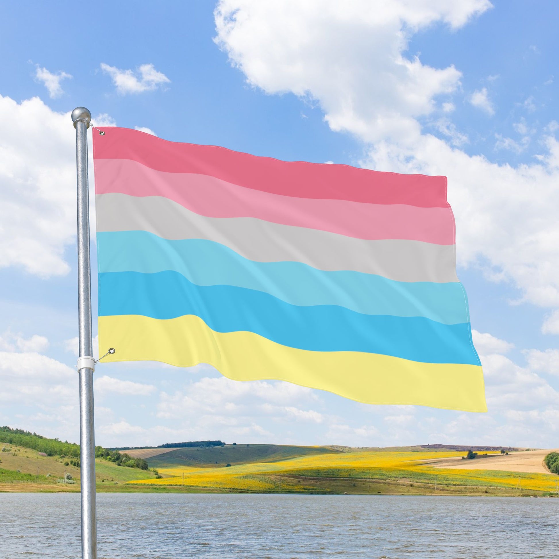 Genderflux Double-Sided Pride Flag with Grommets